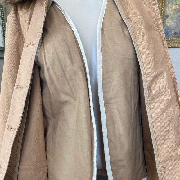 Gap Corduroy Jacket Coat Faux Fur Collar Removable - Picture 6 of 8